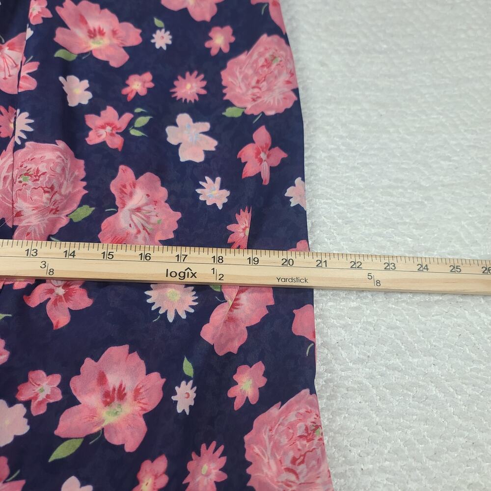Vintage Boho Chic Maxi skirt Christopher Banks reversible floral office SZ L - Picture 11 of 11